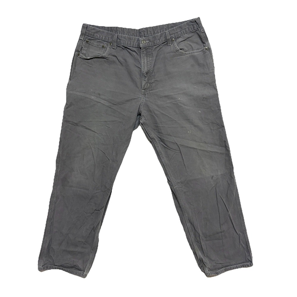 Vintage Carhartt Thrashed Carpenter Canvas Pants 42x32 (40x30) Baggy Grunge Mens